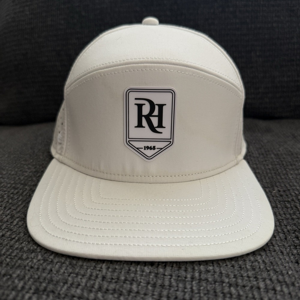 Melin Hydro Trenches Hat Rolling Hills Country Club Size XL White Classic Golf